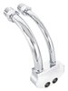 Curved A/C Compressor Manifold for Sanden SD-7 Style A/C Compressor [Chrome] - image 2