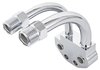 Curved A/C Compressor Manifold for Sanden SD-7 Style A/C Compressor [Chrome] - image 3