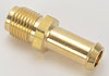 NPT Straight Hose Barb Fitting [5/16 in. Inverted Flare (1/2 in.-20 Thread) to 3/8 in. Hose, Brass] - image 2