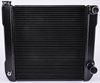 Double Pass Lightweight  Aluminum Racing Radiator, 2 Row Black - image 2