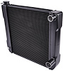 Double Pass Lightweight Aluminum Racing Radiator, 2 Row Black - image 1
