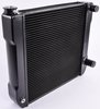 Double Pass Lightweight Aluminum Racing Radiator, 2 Row Black - image 3
