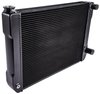 Double Pass Lightweight Aluminum Racing Radiator, 2 Row Black - image 3