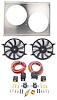 Aluminum Shroud, Fan, Control Kit with Dual 11 in. Fans [25 5/8 in. W x 17 1/2 in. H x 1/2 in. D] - image 1