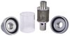 Inline Coolant Filter [1 1/2 in. OD, Silver Anodized Finish] - image 2