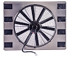 Universal Single 16 in. Electric Cooling Fan with 23 3/4 in. L x 18 3/4 in. H Aluminum Shroud - image 1