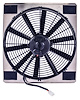 Universal Single 16 in. Electric Cooling Fan with 16 3/4 in. L x 18 3/4 in. H Aluminum Shroud - image 1