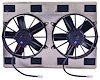 Universal Dual 11 in. Electric Cooling Fans with 25 3/4 in. L x 18 3/4 in. H Aluminum Shroud - image 1