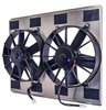 Universal Dual 11 in. Electric Cooling Fans with 23 3/4 in. L x 18 3/4 in. H Aluminum Shroud - image 2