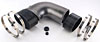 Cast Aluminum 90-degree LT1 Intake Elbow [Hammertone (Silver/Black) Finish] - image 2