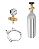 CO2 Bottle, Regulator, and Mounting Bracket Kit 2.5lb CO2 Bottle with Valve #555-60207 - image 1