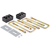 2 in. Suspension Block Kit for Ford F-Series Trucks w/ 3 in. Wide Dual Pinned Leaf Springs [2 in. Steel Blocks]
