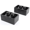 2 in. Suspension Block Kit for Ford F-Series Trucks w/ 3 in. Wide Dual Pinned Leaf Springs [2 in. Steel Blocks] - image 2