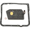 Black Finned Aluminum Transmission Pan Kit for GM TH700-R4 and 4L60 - image 2