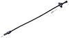 Flexible Braided Transmission Dipstick for Ford C6 [Black] - image 1