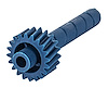 Speedometer Driven Gear for GM TH180/C, TH200/C, TH250/C TH350/C Transmissions [20-Teeth, Blue] - image 1