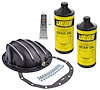 Black Cast Aluminum Differential Cover & Gear Oil Kit - image 1