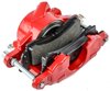 Large GM Front Disc Brake Caliper with D52 Pads, Right/Passenger Side, Red Powder Coat [NEW] - image 3