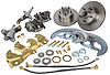 Front Complete Power Disc Brake Conversion Kit Black for 1964-1974 GM A, F & X Body [Standard Kit w/Raw Calipers] - image 1