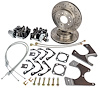GM 10/12 Bolt Rear Disc Brake Conversion Kit for 1964-1972 GM A-Body w/STD Shock [Premium Kit w/E-Brake, Black Calipers] - image 1
