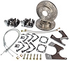 GM Rear Disc Brake Conversion Kit [Staggered Shock Configuration] Black Calipers - image 1