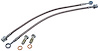 Front Disc Brake Caliper Hose Kit, 15 in. Braided Stainless Steel [Set of 2] - image 1