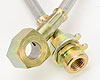 Rear Disc Brake Caliper Hose Kit, 15 in. Braided Stainless Steel [Set of 2] - image 2