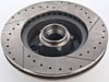 High-Performance Front Cross-Drilled and Slotted Brake Rotor Fits Select 1967-1974 GM Car Models [Left/Driver Side] - image 3
