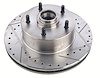 High-Performance Front Cross-Drilled and Slotted Brake Rotor Fits Select 1967-1974 GM Car Models [Right/Passenger Side] - image 1