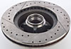 High-Performance Front Cross-Drilled and Slotted Brake Rotor Fits Select 1967-1974 GM Car Models [Right/Passenger Side] - image 3