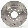 Cross-Drilled Brake Rotor for Driver Side Universal Rear Ford 9 in. GM 1012 Bolt Pattern - image 2