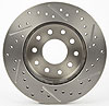 Cross-Drilled Brake Rotor for Driver Side Universal Rear Ford 9 in. GM 1012 Bolt Pattern - image 4