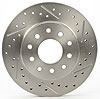 Cross-Drilled Brake Rotor for Passenger Side Universal Rear Ford 9 in. GM 1012 Bolt Pattern - image 2