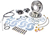 Ford 9 in. Rear Disc Brake Conversion Kit for Select 1957-1987 Ford F-Series Truck [Premium Kit w/E-Brake & Raw Calipers] - image 1