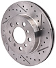 Cross Drilled and Slotted Rotor for 1962-1972 Mopar A, B, and E [Passenger Side] - image 1