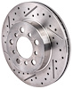 Cross Drilled and Slotted Rotor for 1962-1972 Mopar A, B, and E [Driver Side] - image 1