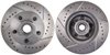 High Performance Cross-Drilled & Slotted Front Brake Rotors for 1962-1972 Mopar A, B, E Body - image 4