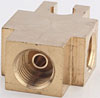 Brass Tee Fitting 3/8 in.-24 Inverted Flare Female - image 4