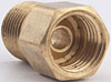Brass Adapter 1/8 in. NPT x 3/8 in.-24 Inverted Flare Female - image 2
