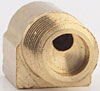 Brass 90 Degree Fitting 1/8 in. NPT x 3/8 in.-24 Inverted Flare Female - image 2