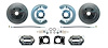 Front Disc Brake Conversion Kit for Select 1963-1969 Ford & Mercury Models - image 1