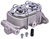 Brake Master Cylinder with Dual Reservoir, Aluminum with Natural Finish [Corvette Style] - image 1