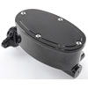 Brake Master Cylinder with Dual Reservoir, Aluminum with Black Finish  [Universal Mounting] - image 2