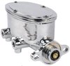 Brake Master Cylinder with Dual Reservoir, Aluminum with Chrome Finish  [Universal Mounting] - image 3