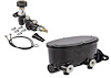 Brake Master Cylinder Kit with with Adjustable Proportioning Valve, Black [Universal Mounting]