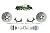 Front Std Disc Brake Conversion Kit w/Cast Iron Master Cyl./Booster Fits Select 1959-1972 Full Size Ford Cars [Natural Calipers] - image 1