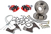 GM 10/12 Bolt Rear Disc Brake Conversion Kit for 1964-1972 GM A-Body [Standard Kit w/E-Brake & Red Calipers] - image 1