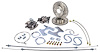 GM 10/12 Bolt Rear Disc Brake Conversion Kit for Select 1955-1968 GM Full Size Cars [Premium Kit w/E-brake & Raw Calipers] - image 1