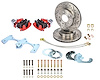 Mopar 8.75 & Dana 60 Rear Premium Disc Brake Conversion Kit for Select 1962-1976 Mopar Models [Red Calipers w/E-Brake]