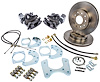 Ford 9 in. Rear Disc Brake Conversion Kit for Select 1968-1977 Ford, Lincoln, Mercury [Standard Kit w/E-Brake & Black Calipers] - image 1